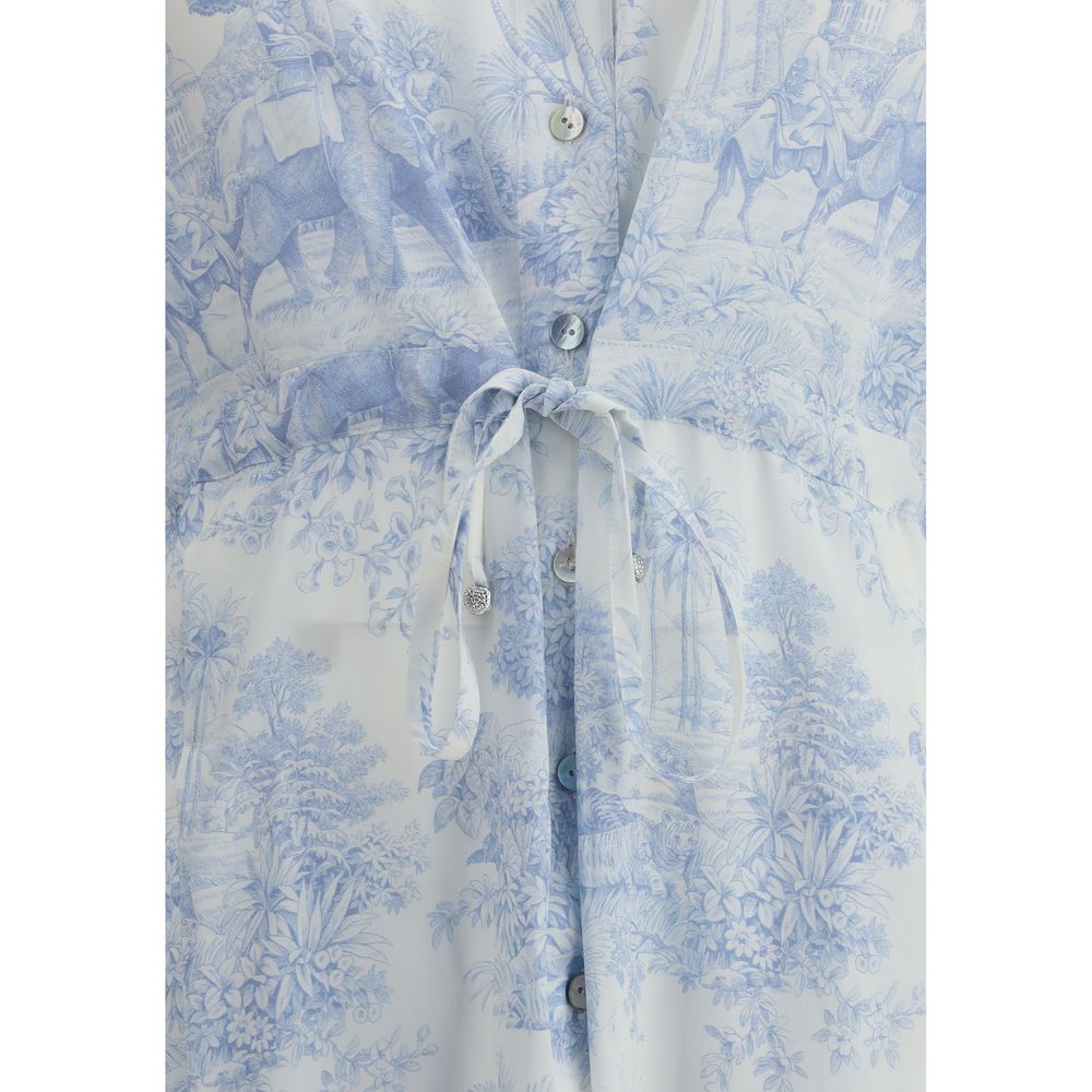 Ella Toile de jouy chemisier Dress