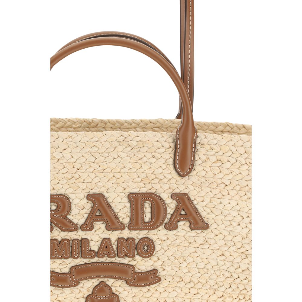 Prada Raffia Tote Bag