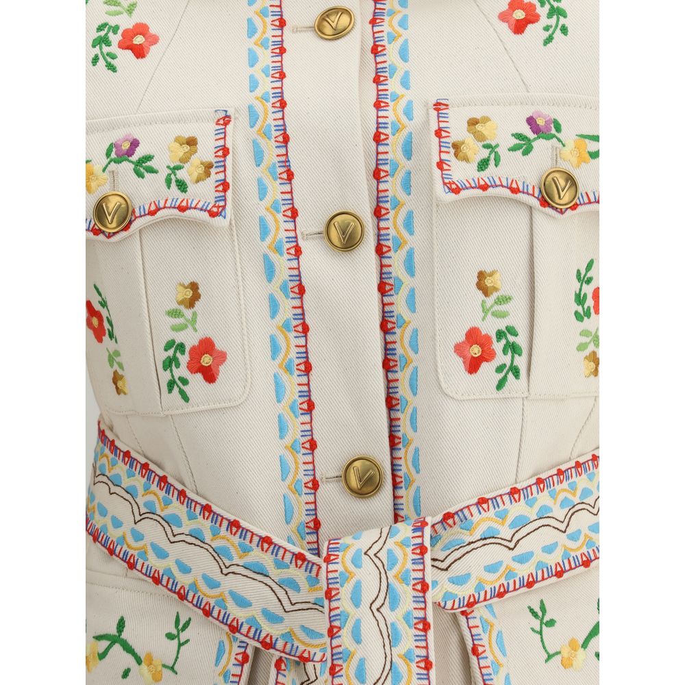 Valentino Embroidered Denim Jacket