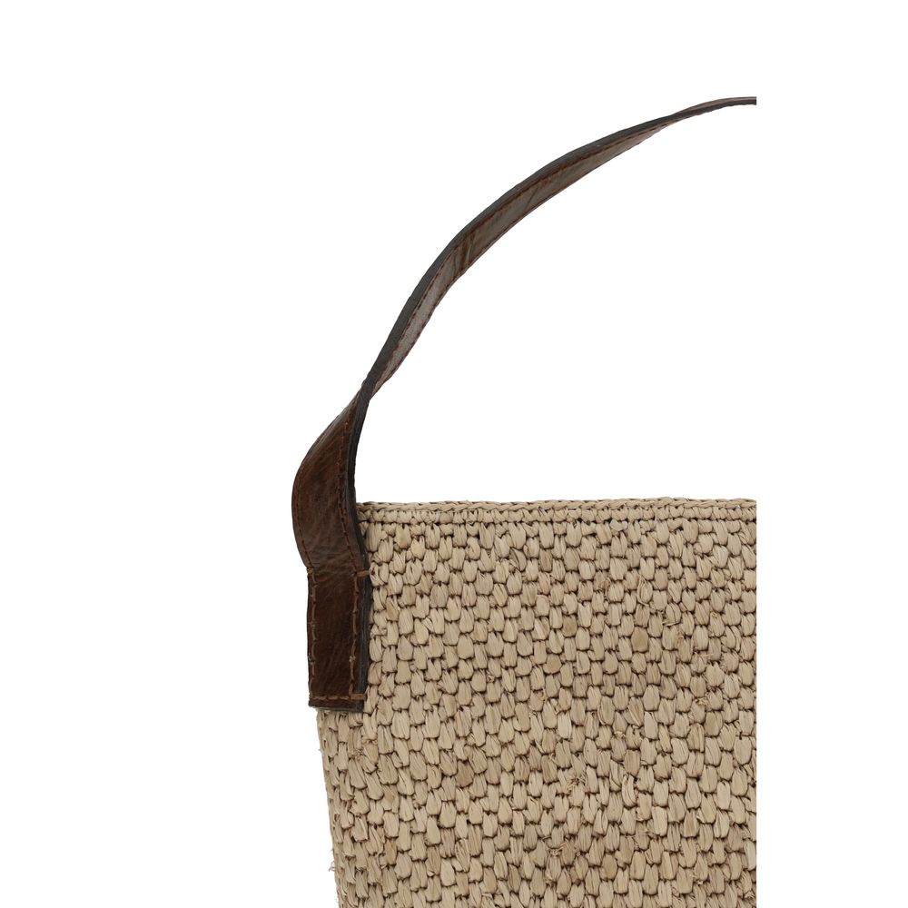 Ibeliv Raffia Lova Bucket Bag