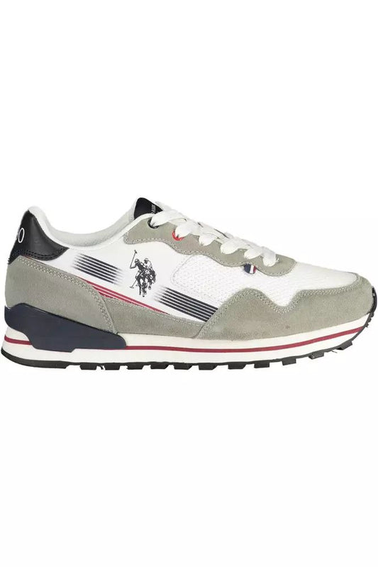 U.S. POLO ASSN. Chic White Sneakers with Memory Foam Sole