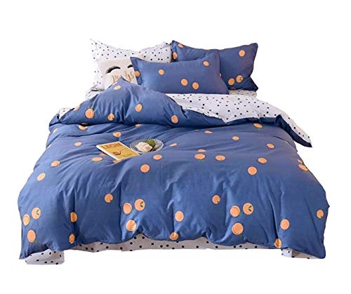 100 % Cotton Blue & White Duvet Cover Set