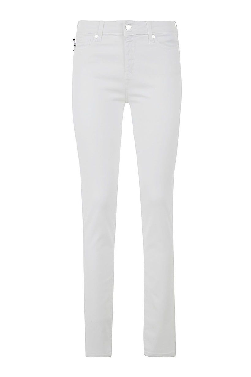Love Moschino White Cotton Women's Jean