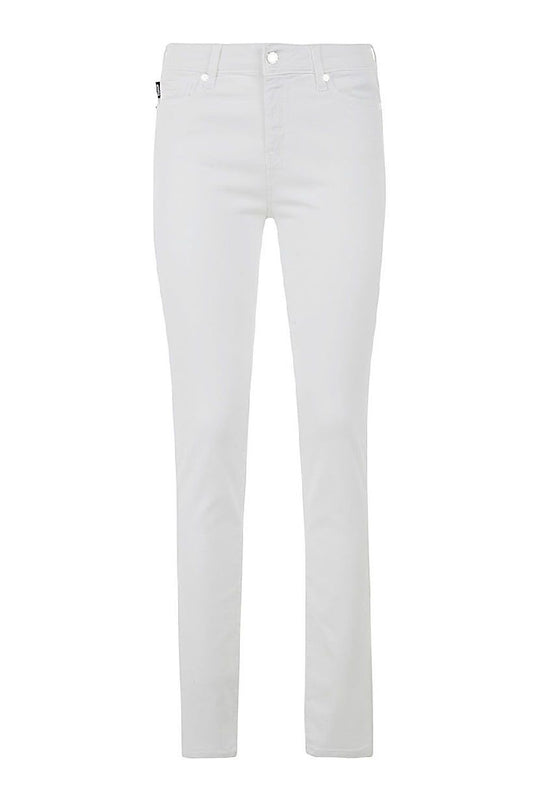 Love Moschino White Cotton Women's Jean