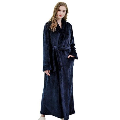 Women's Pink Plush Bathrobe