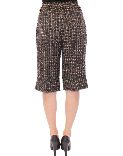 Dolce & Gabbana Elegant Multicolor Wool Blend Shorts