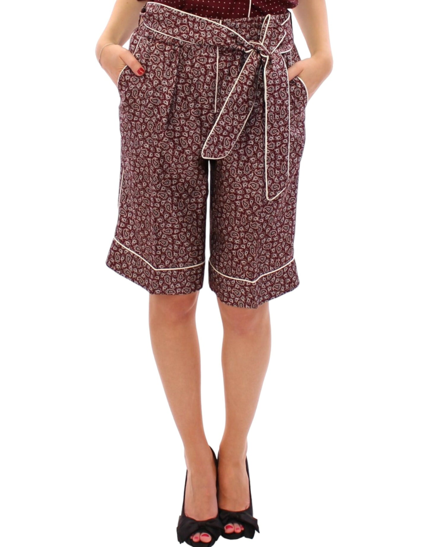 Dolce & Gabbana Chic Silk Pajama Shorts