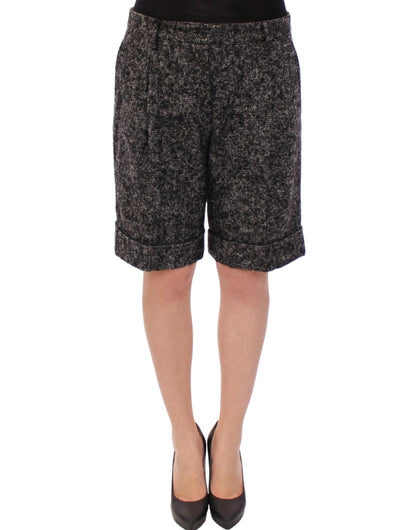 Dolce & Gabbana Elegant Gray Alpaca Blend Shorts