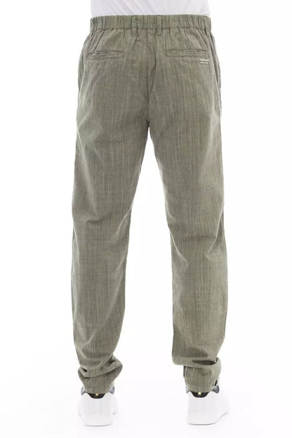 Baldinini Trend Army Cotton Men Chino Pant