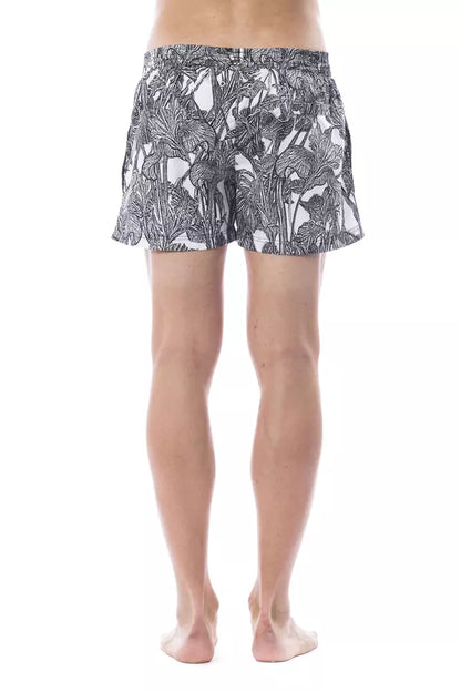 Roberto Cavalli Sport Black Polyester Men's Swimsuit