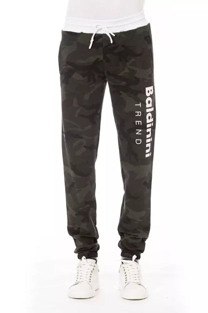 Baldinini Trend Green Cotton Men's Sport Pant