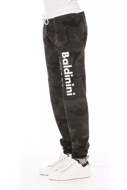 Baldinini Trend Green Cotton Men's Sport Pant