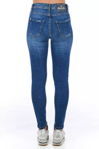 Frankie Morello Blue Other Fibres Women Jeans