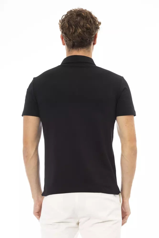 Baldinini Trend Black Cotton Men Polo-Shirt