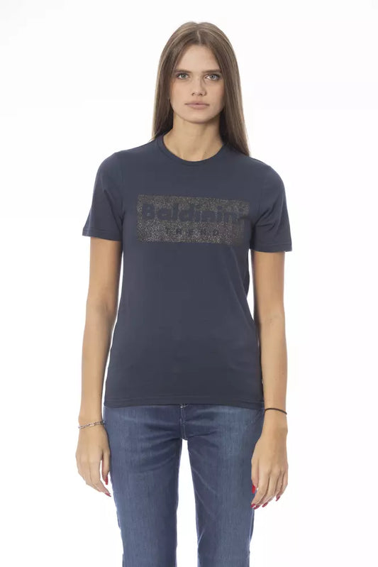 Baldinini Trend Blue Cotton Women Top