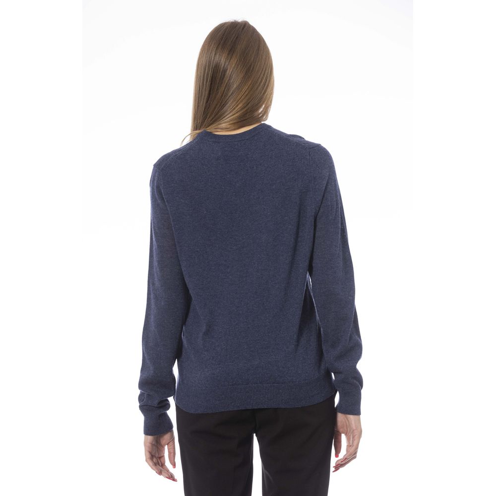 Baldinini Trend Blue Viscose Women Sweater