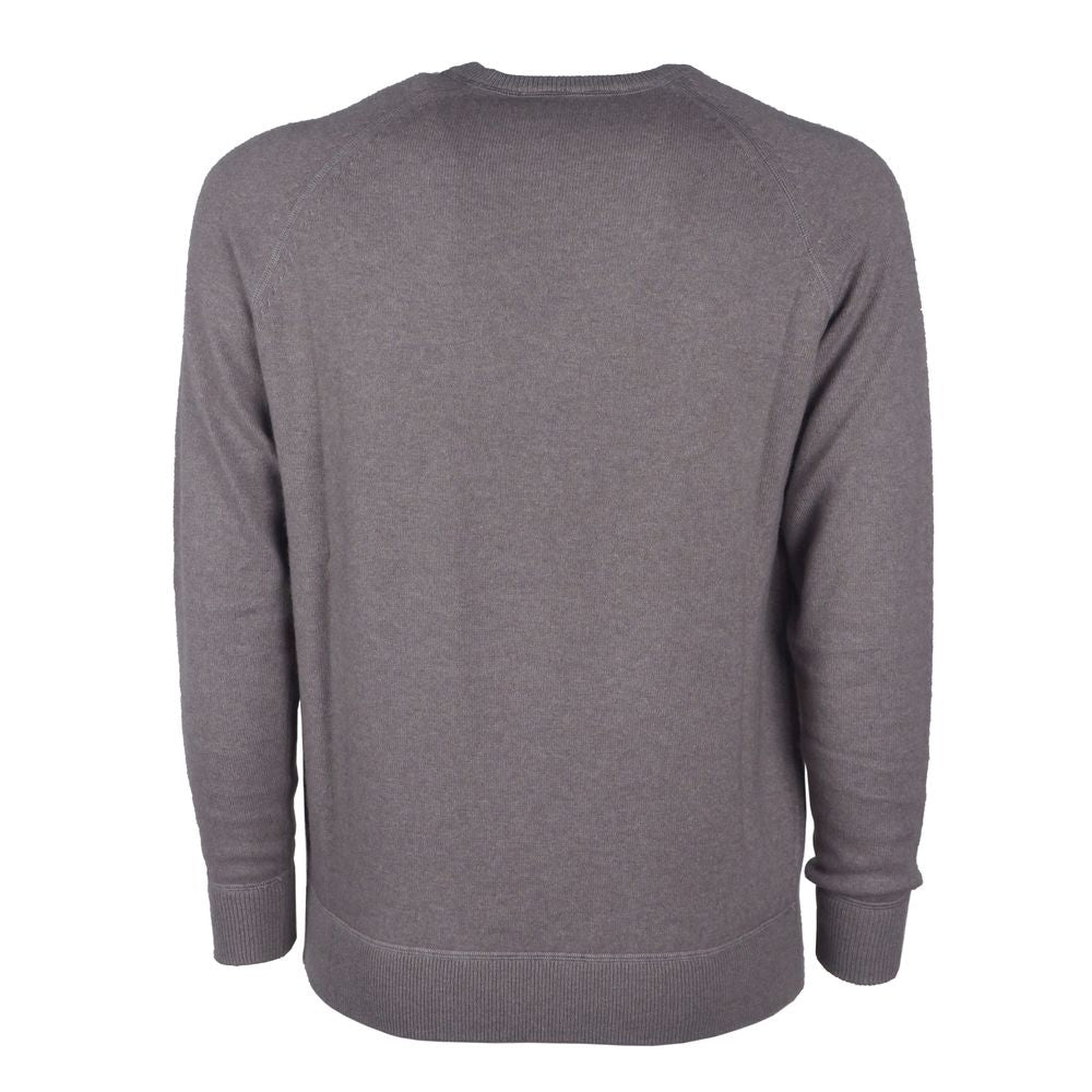 Emilio Romanelli Gray Cashmere Men's Sweater
