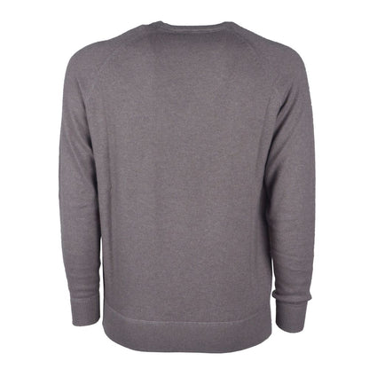 Emilio Romanelli Gray Cashmere Men's Sweater
