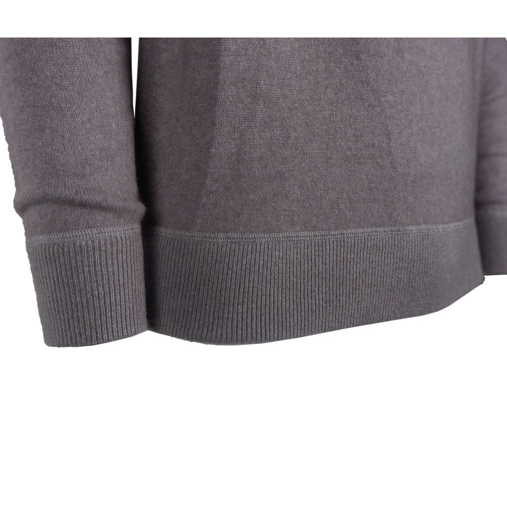 Emilio Romanelli Gray Cashmere Men's Sweater