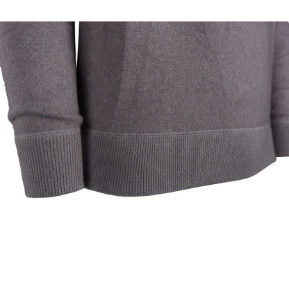 Emilio Romanelli Gray Cashmere Men's Sweater