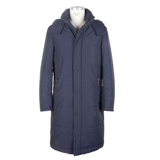 Made in Italy Blue Wool Men's Jacket