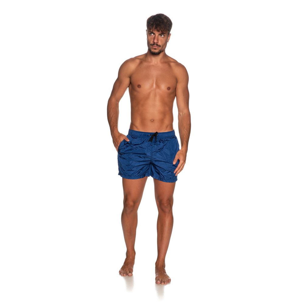 Refrigiwear Blue Nylon Men's Swim Short
