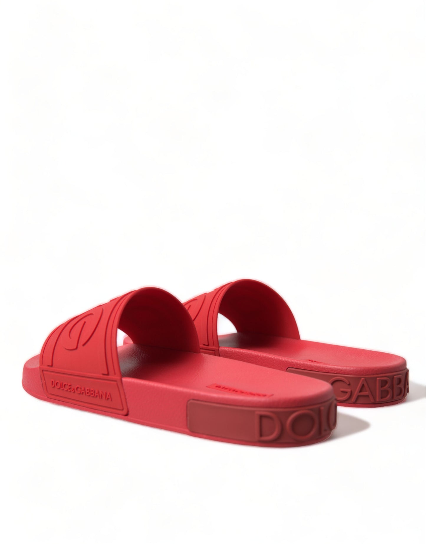 Dolce & Gabbana Radiant Red Men's Slide Sandals