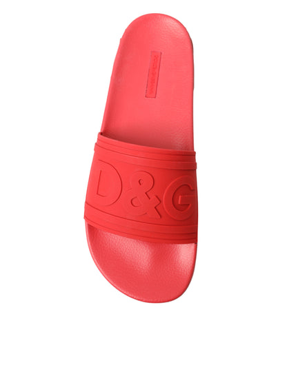 Dolce & Gabbana Radiant Red Men's Slide Sandals