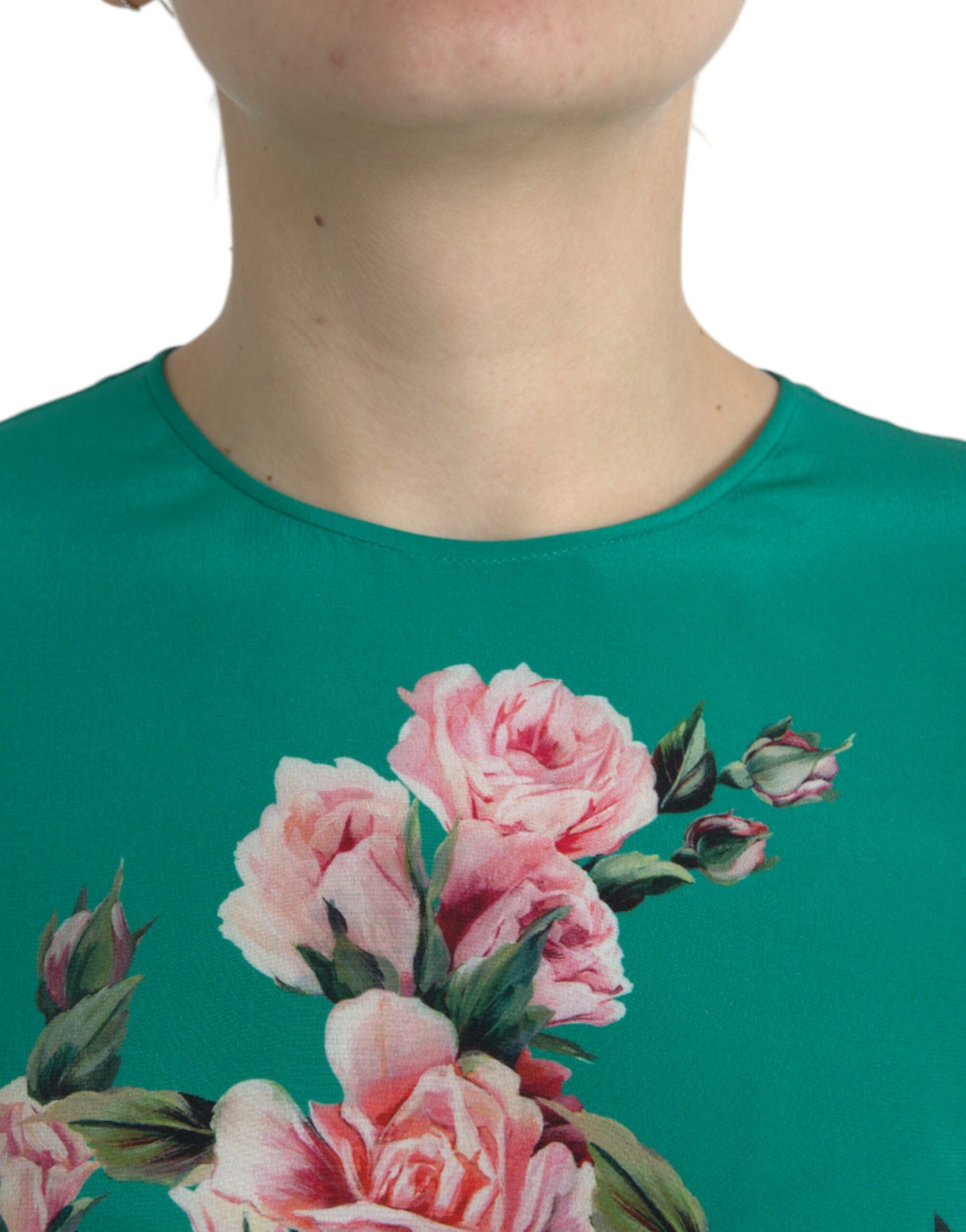 Dolce & Gabbana Elegant Silk Sleeveless Floral Cat Tank Top
