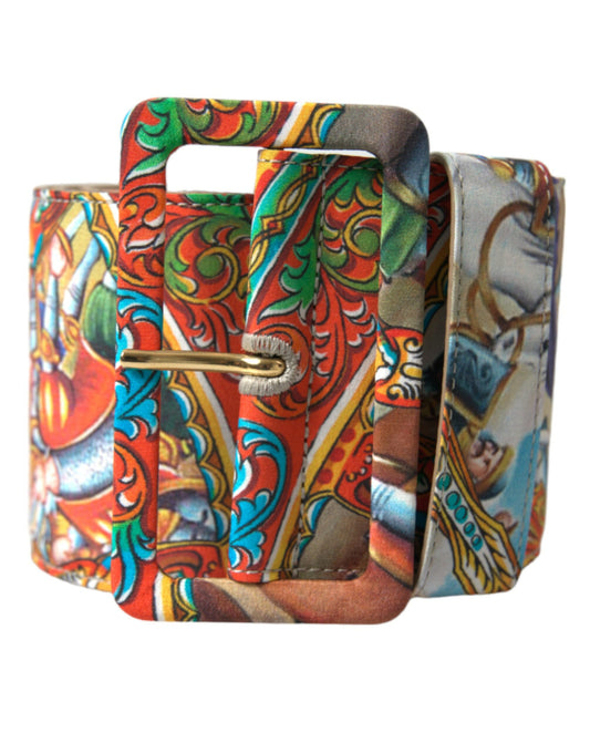 Dolce & Gabbana Elegant Multicolor Fabric Waist Belt