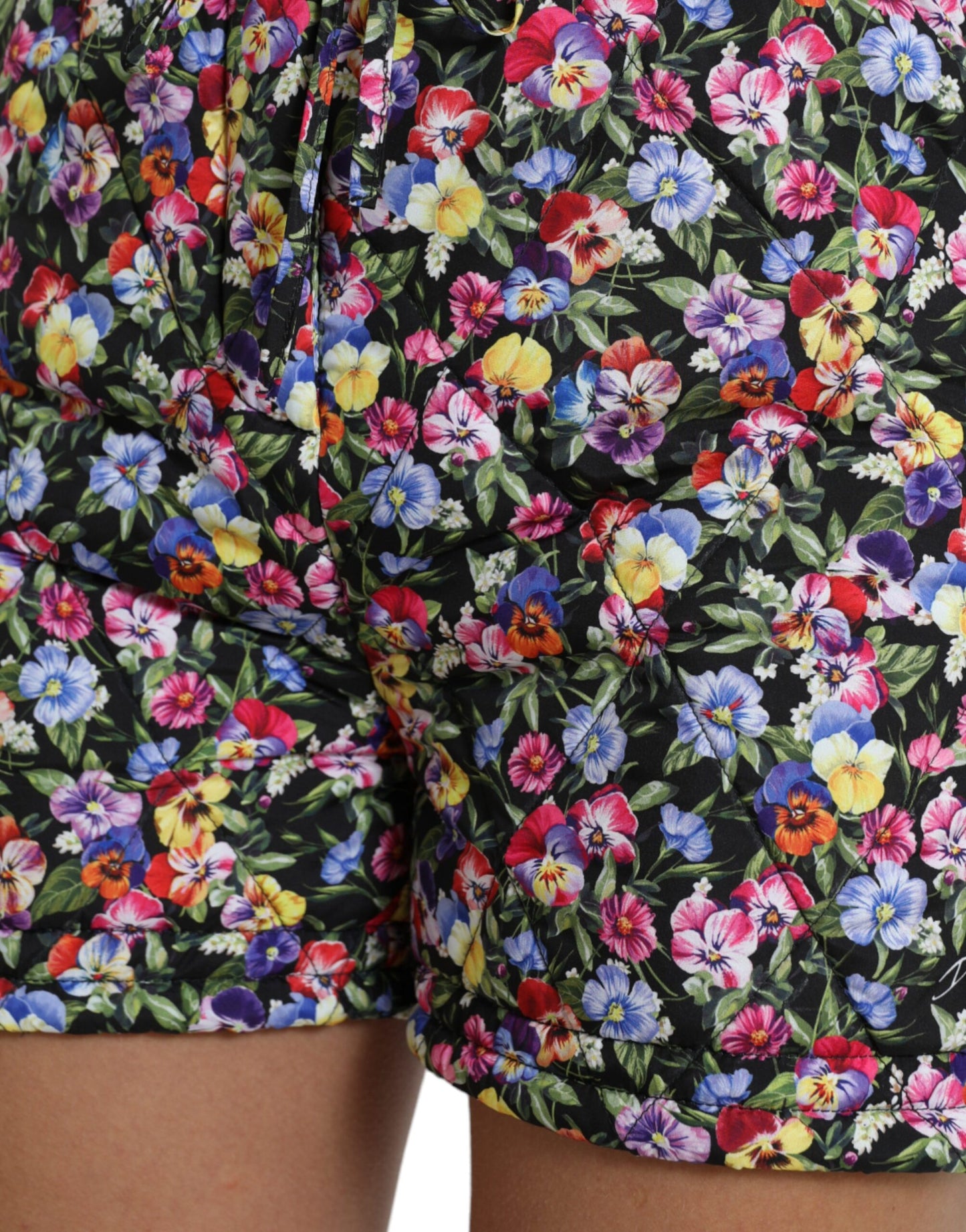 Dolce & Gabbana Vibrant High Waist Floral Shorts