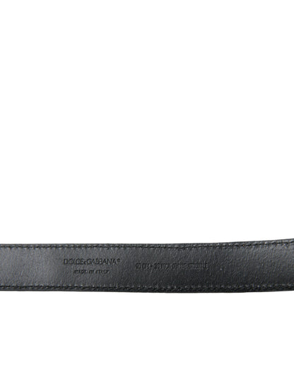 Dolce & Gabbana Elegant Beige Leather Belt