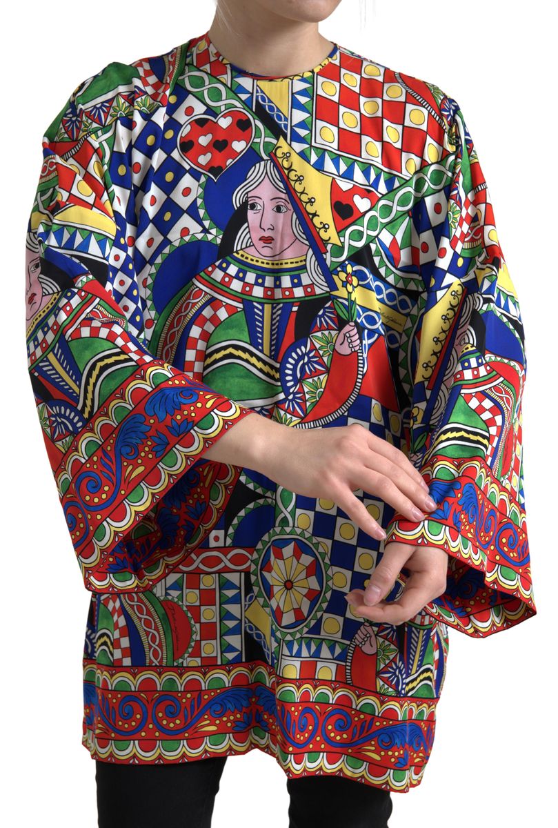 Dolce & Gabbana Elegant Multicolor Silk Blouse