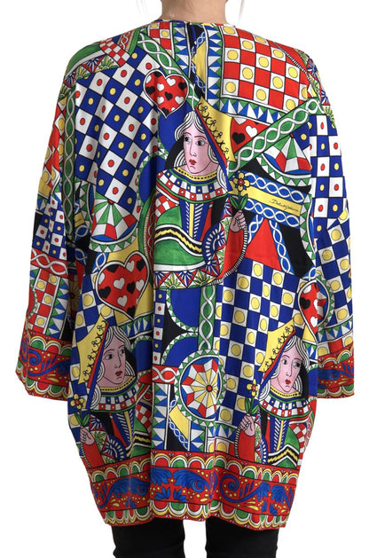 Dolce & Gabbana Elegant Multicolor Silk Blouse