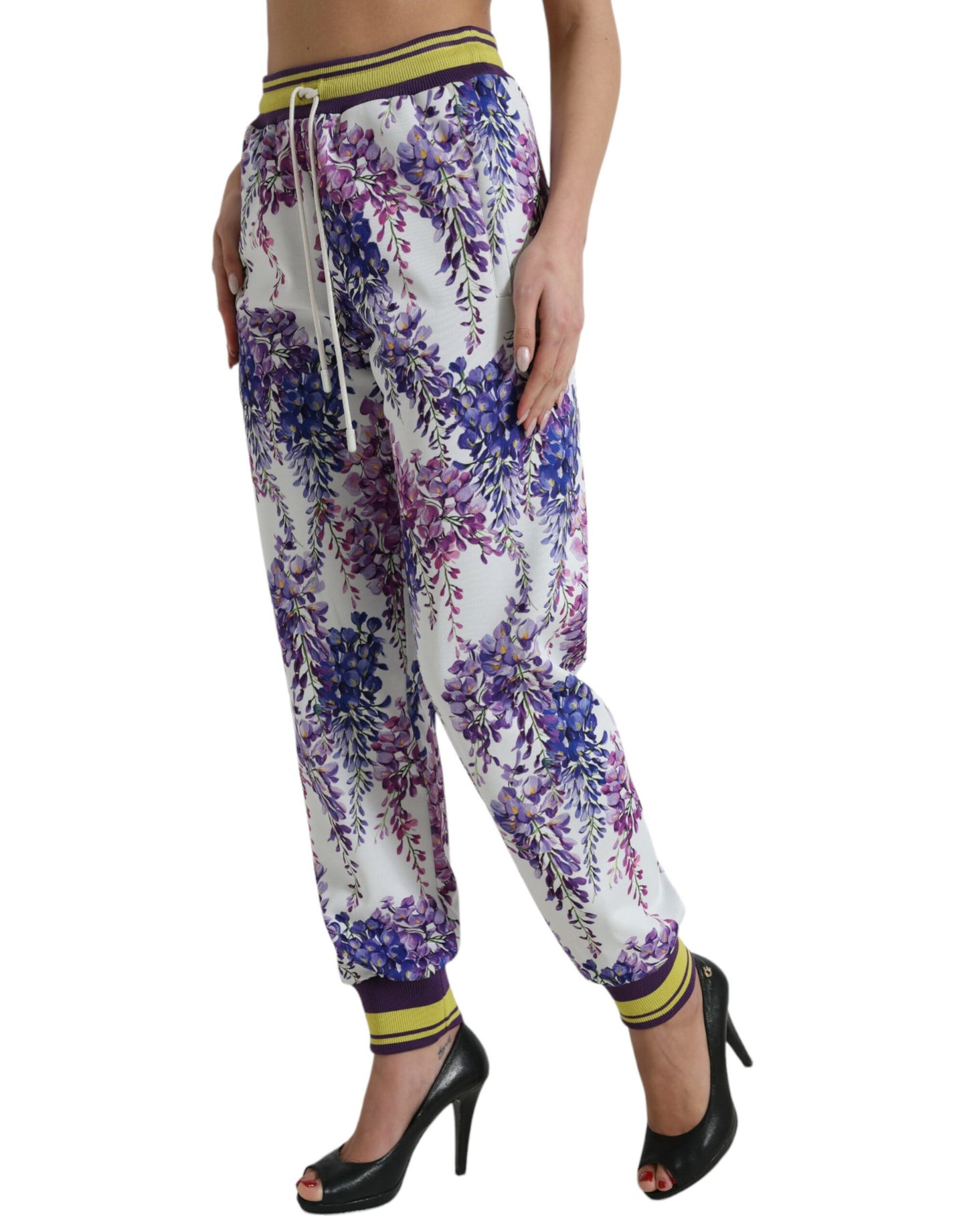 Dolce & Gabbana Elegant Floral Jogger Pants for a Chic Look