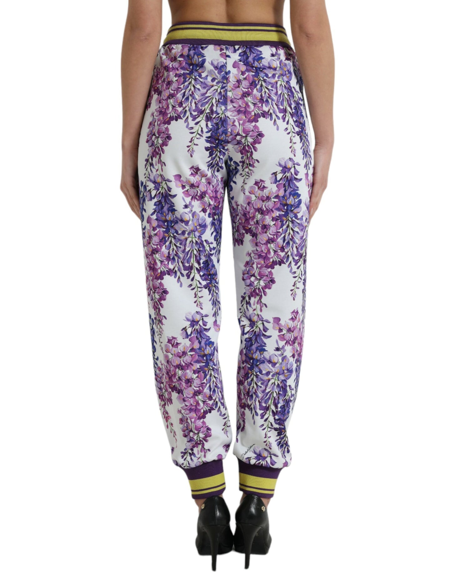 Dolce & Gabbana Elegant Floral Jogger Pants for a Chic Look