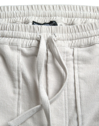 Dolce & Gabbana Beige Cotton Corduroy Men's Bermuda Shorts