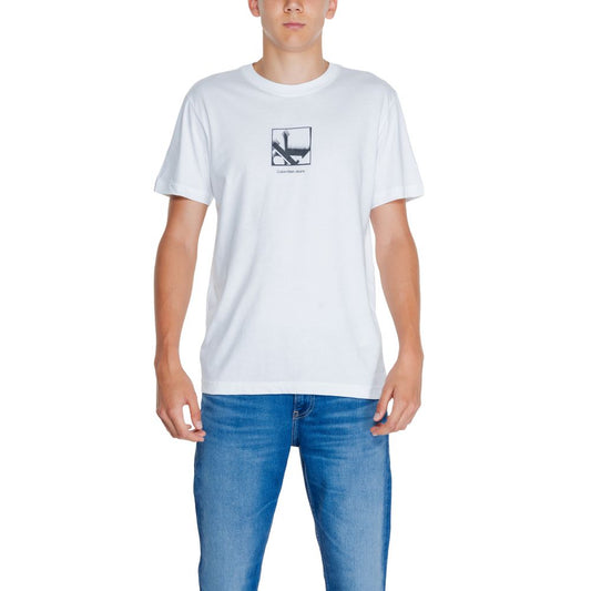 Calvin Klein Jeans White Recycled Cotton T-Shirt