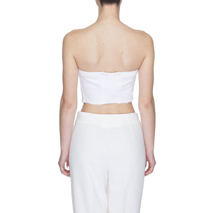 Tommy Hilfiger Jeans White Recycled Cotton Tops & T-Shirt