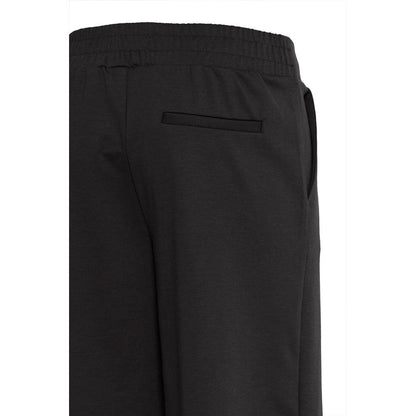 ICHI Black Recycled Polyurethane Jeans & Pant