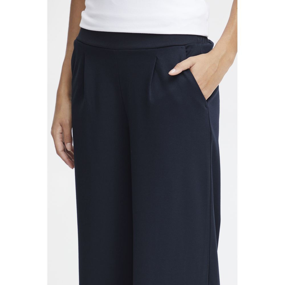 ICHI Blue Recycled Polyurethane Jeans & Pant