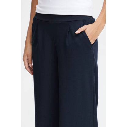 ICHI Blue Recycled Polyurethane Jeans & Pant