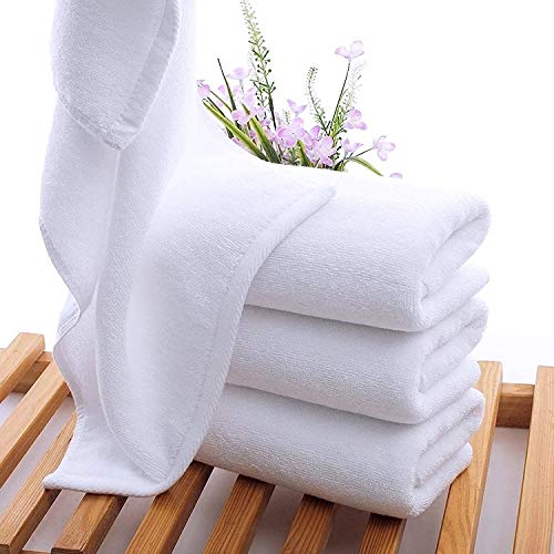 Luxury White Cotton Bath Towels – Soft, Absorbent & Quick-Drying