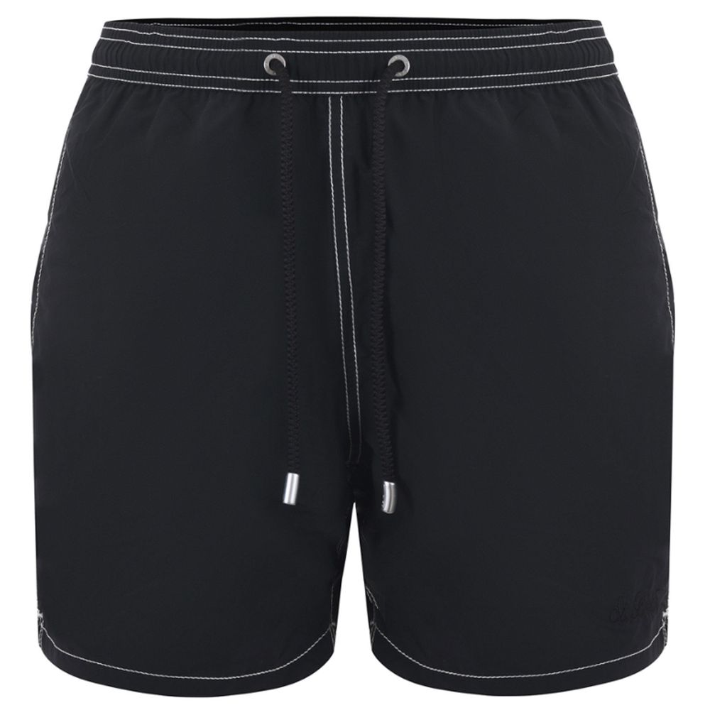 MC2 Saint Barth Black Polyester Men's Swimwear Trunk