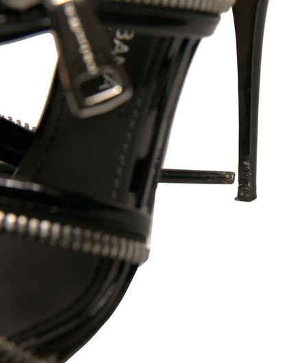 Dolce & Gabbana Black Stiletto Heels Keira Sandals Shoes