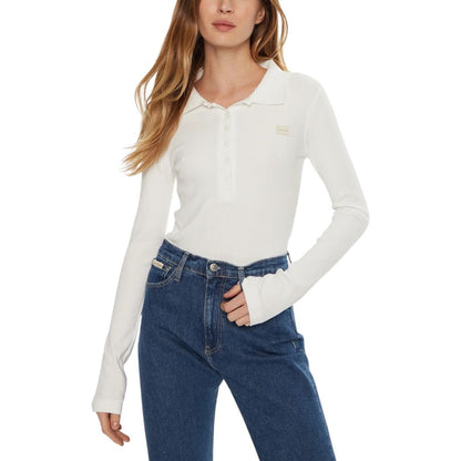 Calvin Klein Jeans White Recycled Cotton Tops & T-Shirt