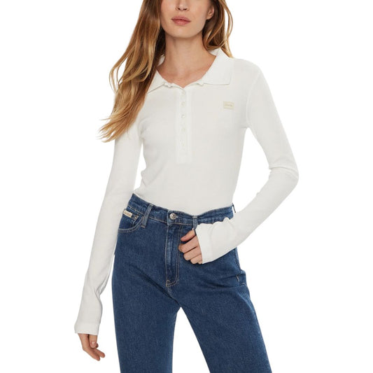 Calvin Klein Jeans White Recycled Cotton Tops & T-Shirt
