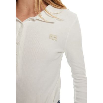 Calvin Klein Jeans White Recycled Cotton Tops & T-Shirt