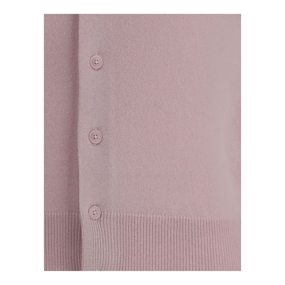 Extreme Cashmere Short-sleeve Cardigan