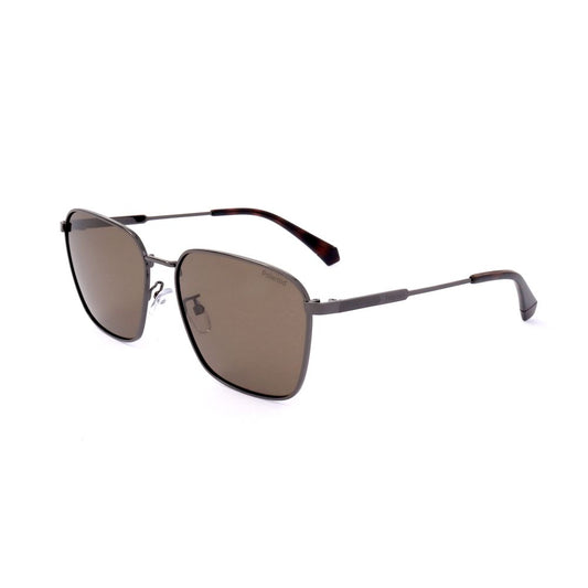 Polaroid Gray Stainless Steel Stainless Steel Sunglasses
